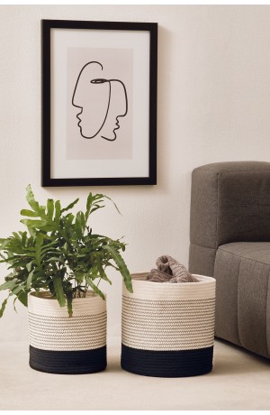 Cesto em Corda de Algodão Pequeno