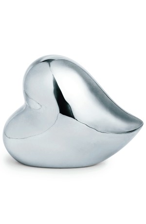 Enfeite Coração Prata G