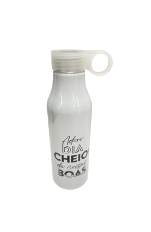 Garrafa de Aluminio Branca 550ml 