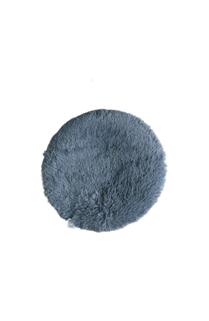 Tapete Azul Redondo 60cm - Pelinho Longo