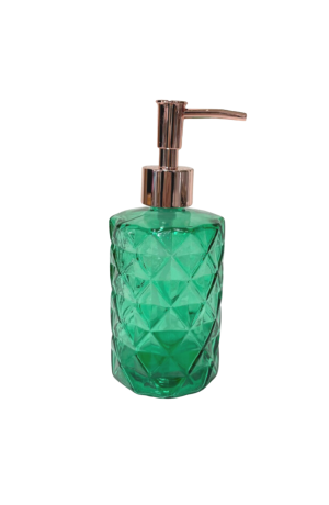 Porta Sabonete Liquido Verde de Vidro
