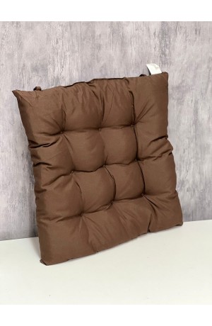 Almofada para Assento Marrom de Poliester 37x37cm