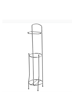 Suporte Prata Metal Para Papel Higiênico