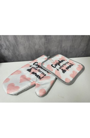 Luva Térmica e Descanso de Panela 