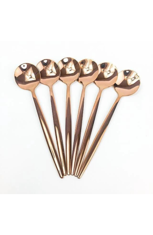 Jogo com 6 Colheres Slim Rose