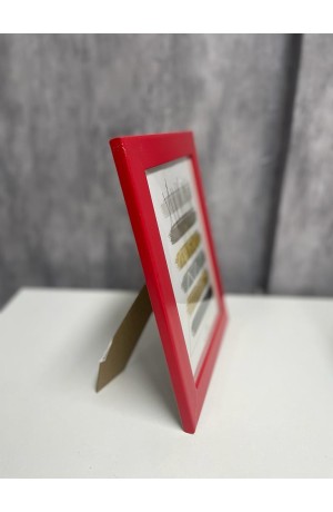 Porta Retrato de Plástico Vermelho 15cmx20cm