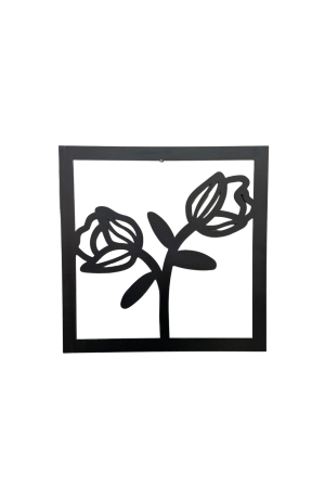 Quadro Flores MDF para Parede 30X30cm