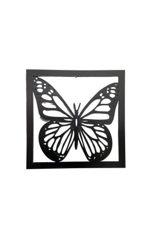 Quadro Borboleta MDF para Parede 30X30cm